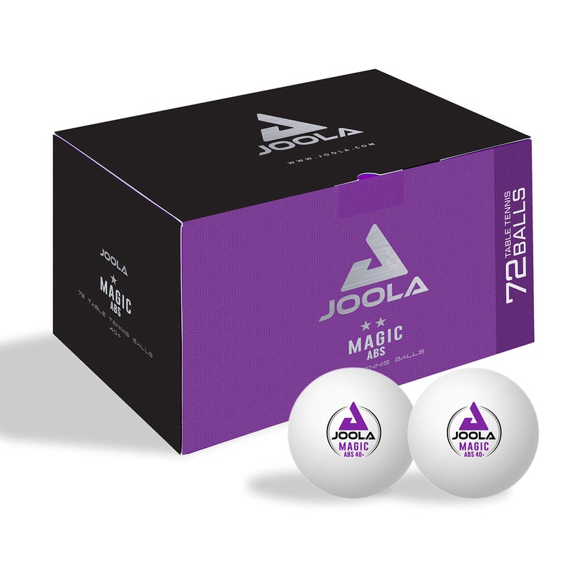 JOOLA Magic ABS 2-Star Training Table Tennis Balls, White (44216) - Image 1